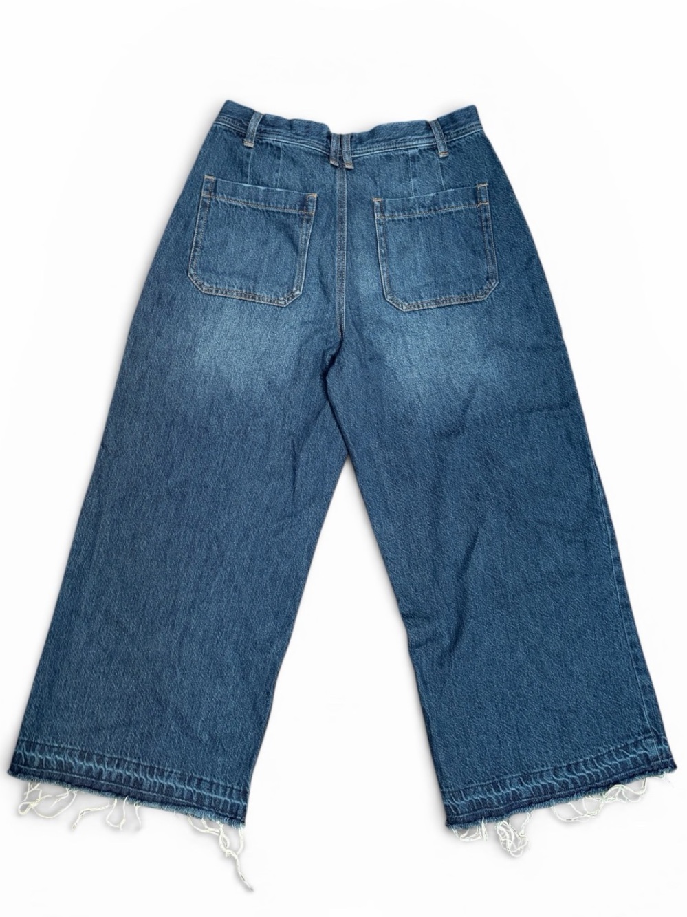 Sincerely Jules Wide-Leg Raw Hem Jeans - Picture 2 of 4